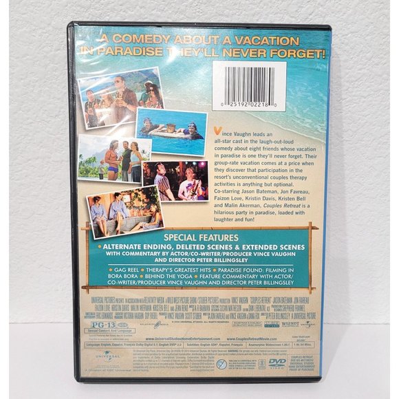 Couples Retreat Vince Vaughn 2009 Widescreen DVD - Picture 4 of 4